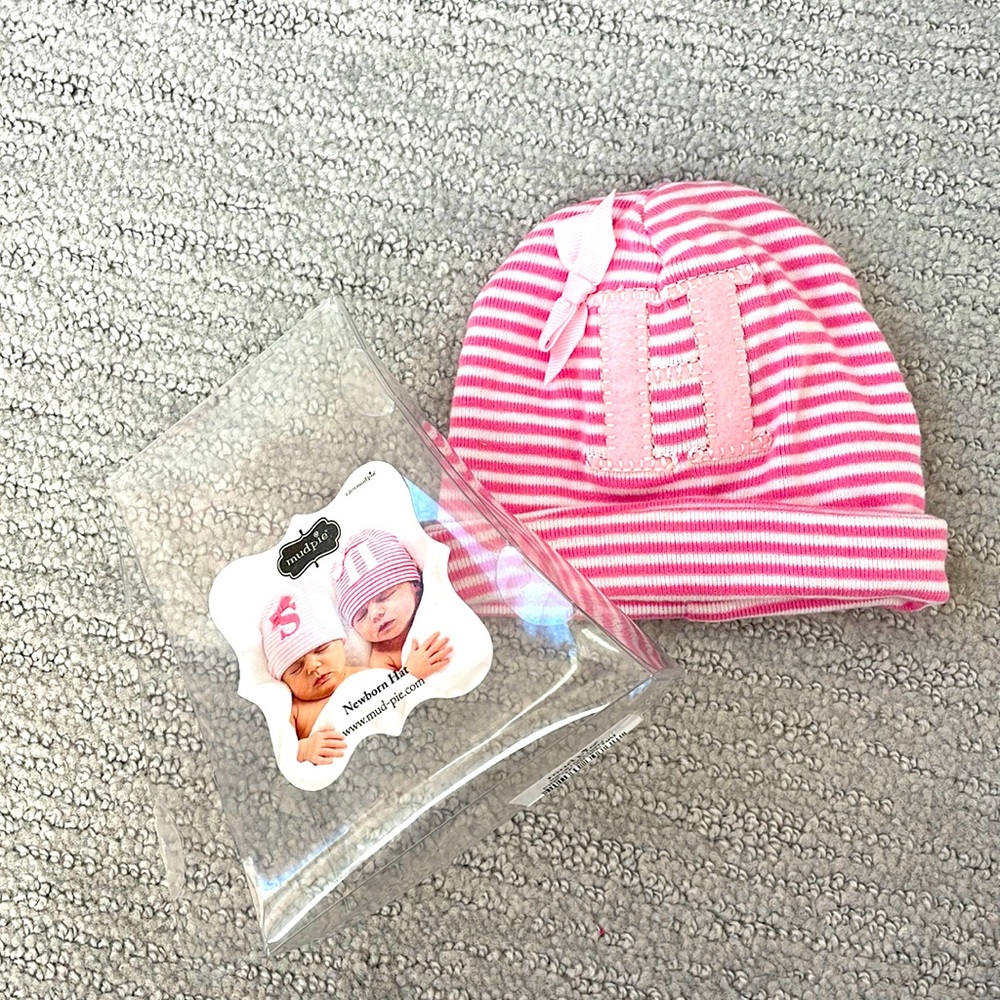 Monogrammed H Baby Hat